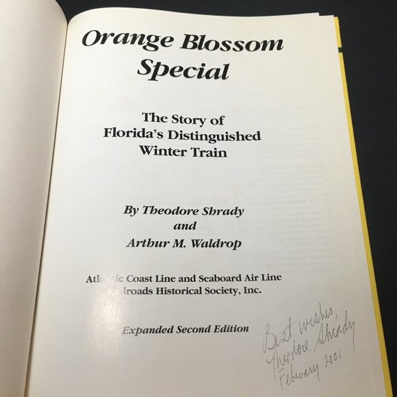 Vintage Collectible Signed and Autographed Train Book.  Great father gift idea - Picture 6 of 16